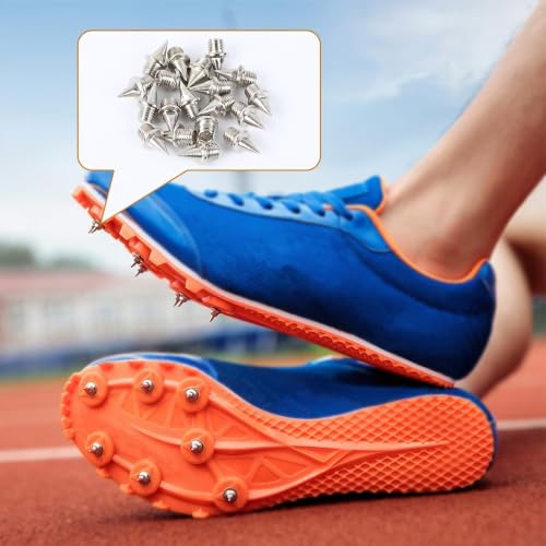1/4 Inch Track Spikes Set - 30 Running Spikes & Wrench