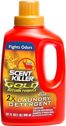 Wildlife Research Scent Killer Gold Autumn Laundry Detergent 32 oz - Odor Control for Hunting Gear