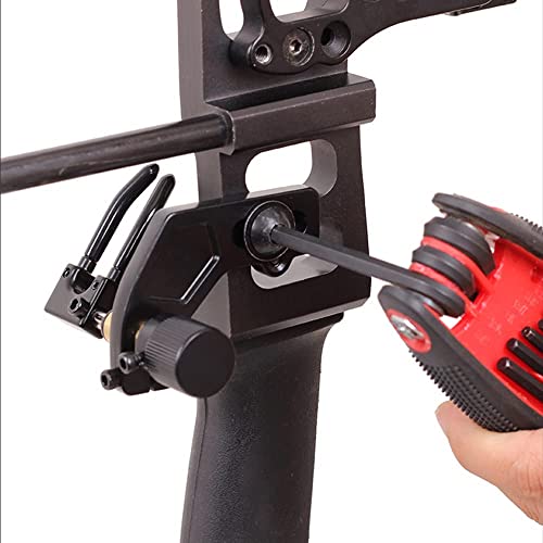 SOPOGER Black Arrow Rest for Recurve & Compound Bows - Hunting & Target Shooting