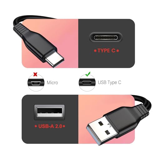 Dual USB-C Charging Cable for Magnetic Hand Warmers - 1.6 Ft Cable