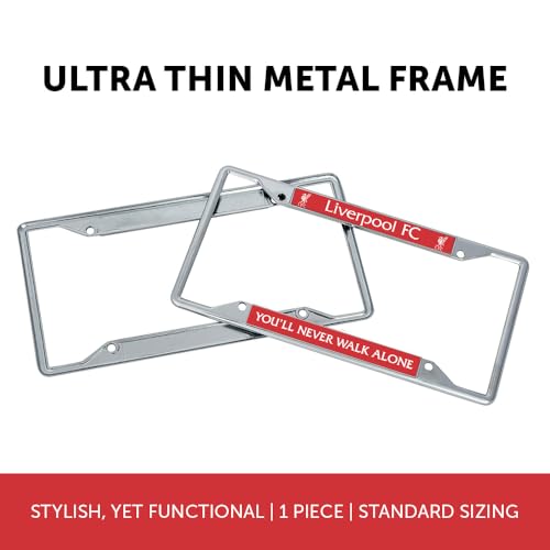 Liverpool FC License Plate Frame - Durable Zinc Alloy Design