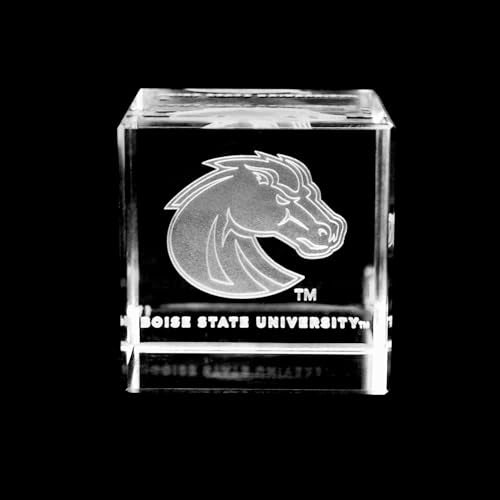 Optical Crystal Cube with Laser-Engraved Logo - 60mm