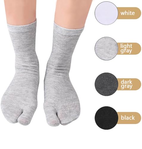 Elastic Cotton Tabi Flip Flop Socks - Pack of 4, One Size