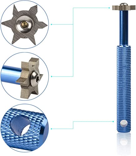 Golf Groove Sharpener Tool for U & V-Grooves - Blue