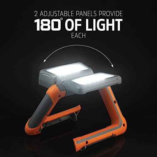 Energizer Rechargeable LED Lantern, Bright Multi-Panel Work Light, Water-Resistant Camping Lantern, Micro-USB Charging Cable, Pack of 1