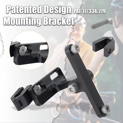 CyclingDeal Aluminium Saddle Rail Bottle Cage Mount Adapter for 1 Bottle Cage – Adjustable Angles, Road Use Only