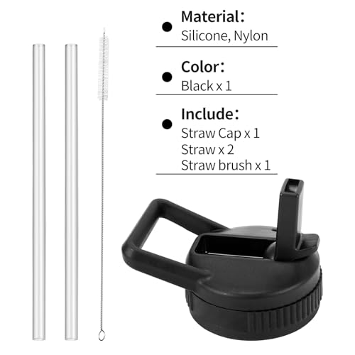 Straw Lid Compatible with Nalgene Water Bottles 32 OZ, BPA-Free