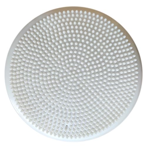 Inflated Wobble Cushion with Hand Pump - White, 13.5in Diameter