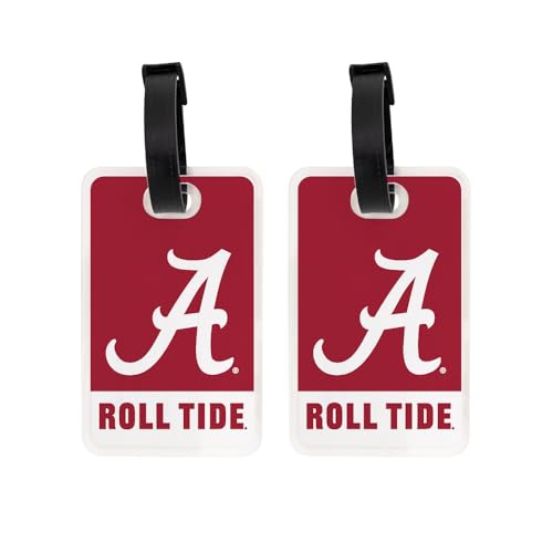 Acrylic Luggage Tag ID - Alabama Crimson Tide - 2 Pack