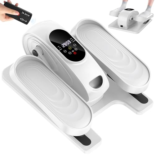 Under Desk Elliptical Exercise Machine - White, 15 Speeds