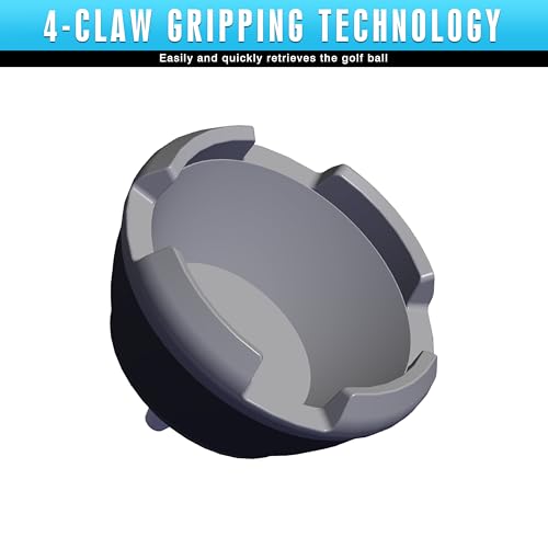 Golf Ball Retriever with 4-Claw Grip - Gray, 2 Pack