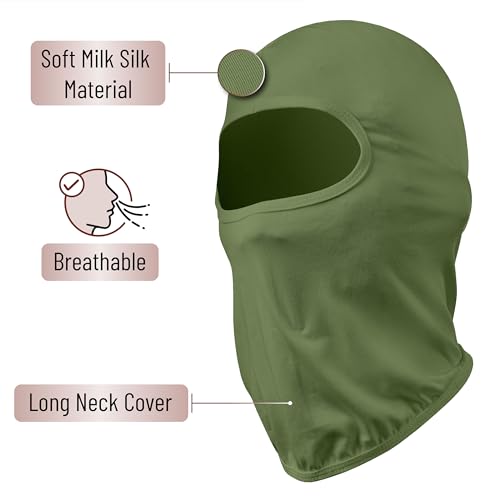 Balaclava Full Face Mask for Skiing and Outdoor Sports - Army Green