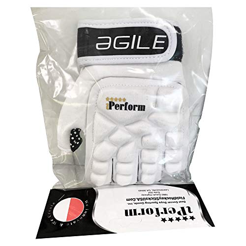 IPERFORM Medium Agile Half Finger Left Hand Field Hockey Glove - Lightweight & Durable