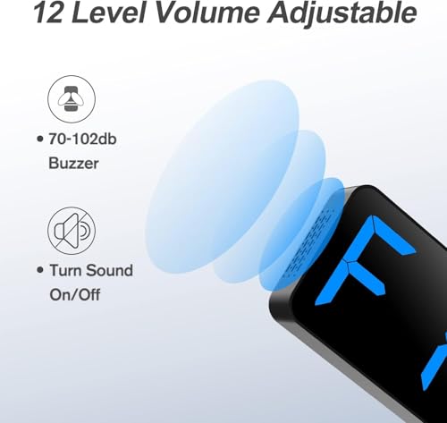 Large 15" LED Gym Timer with Remote - Blue & Red