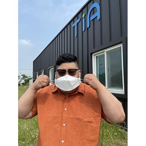 BOTN 10Pcs Large White KF94 Breathable Safety Mask Against, 4-Layer Filter and 3D Design, Dispoasble Respirator for Men and Women