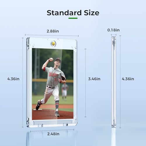 Magnetic Card Holder - 52ct Slim Waterproof Cases for Trading Cards