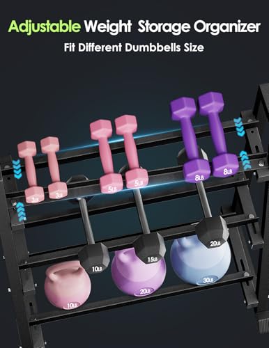 3-Tier Dumbbell Rack – 1300 lbs Heavy Duty Weight Stand for Home Gym