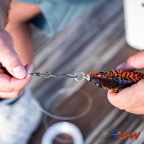 Heavy-Duty Stainless Steel Fishing Split Rings - #2, 39 lb Test, Gunmetal Black