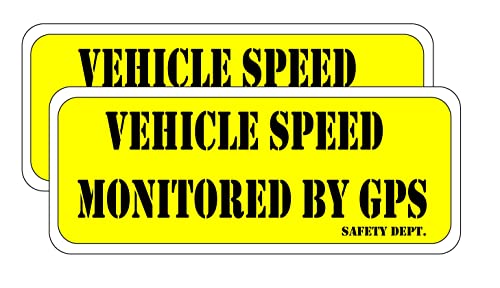 Vehicle Speed Monitored by GPS Stickers - 2 Pack