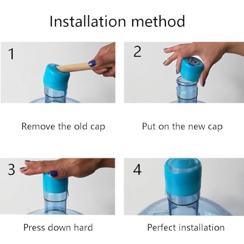 30 Pack Non-Spill Water Jug Caps for 3 & 5 Gallon Bottles