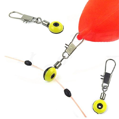 100pcs Fishing Line Swivel Clips - 30mm Interlock Snaps
