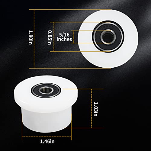 Gym Wheel Roller Replacement for Total Gym Models 1000-1900