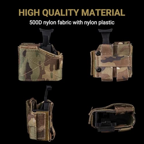 Left-Hand Tactical Holster - Universal Fit for Most Pistols, 500D Nylon