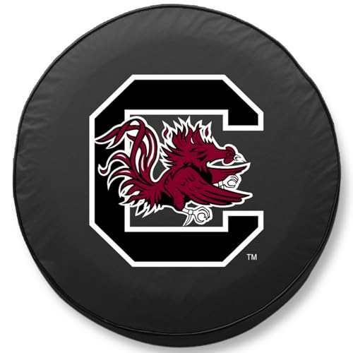 University of South Carolina Large Tire Cover - Black Vinyl (31.25x11)