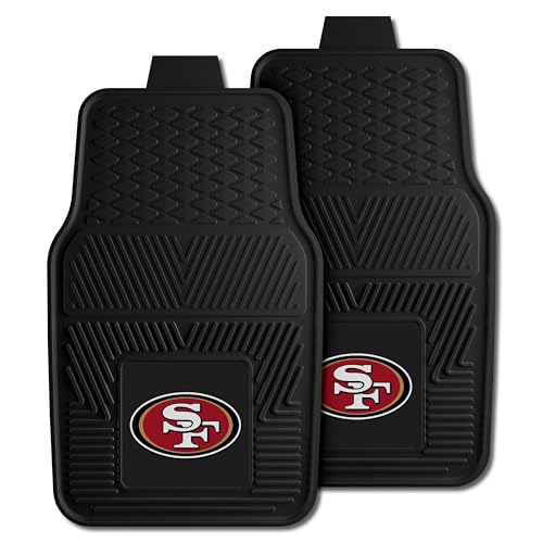 Heavy Duty Vinyl Car Mats Set - San Francisco 49ers Front Row