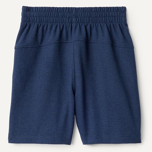 Boys' Supersoft Performance Knit Athletic Shorts - Space Dye Navy, Medium