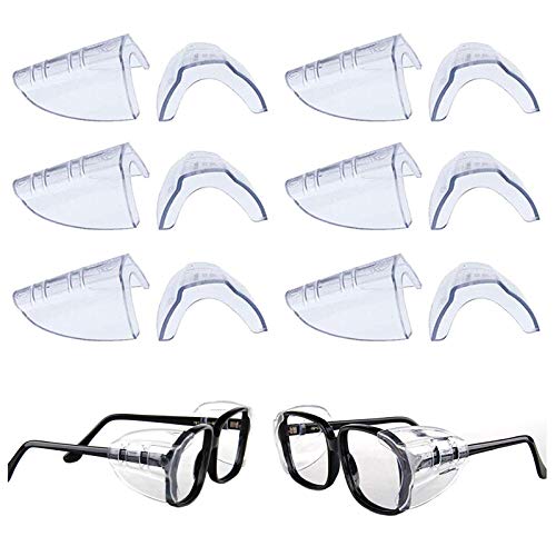Eye Glasses Side Shields - 6 Pairs for Protection