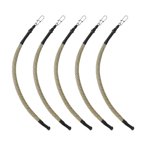 Eupheng 4oz Fishing Rattle Sinkers 5-Pack - Flexible Catfish Weights for Structure Fishing