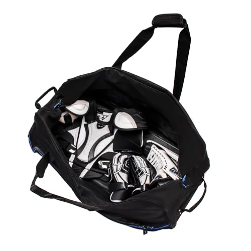 Large Rolling Duffel Bag - 34-Inch Hockey Gear Bag with Wheels