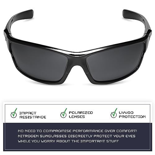 Polarized Wrap Around Sport Sunglasses UV400 for Men & Women