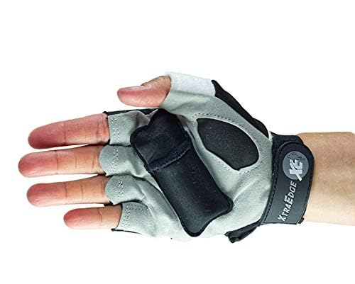 XtraEdge Weighted Gloves (Large Tight Fitting) - 1 Pound Each Glove for Faster Running, Sculpting and Cardio Aerobics