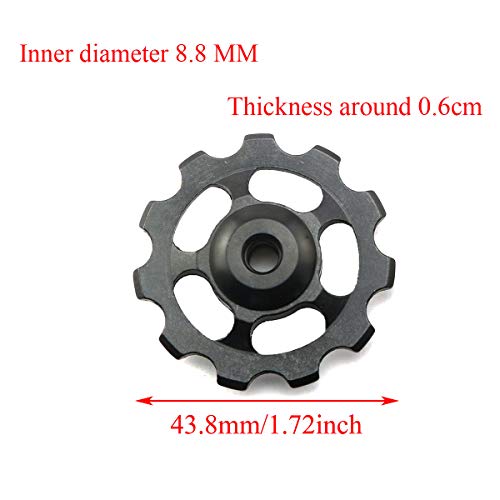 Bicycle Rear Derailleur Pulley Set - 11T Aluminum, Sealed Bearings