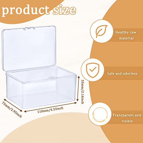 Qunclay 10 Pack Plastic Game Card Storage Boxes for Trading & Collectible Cards