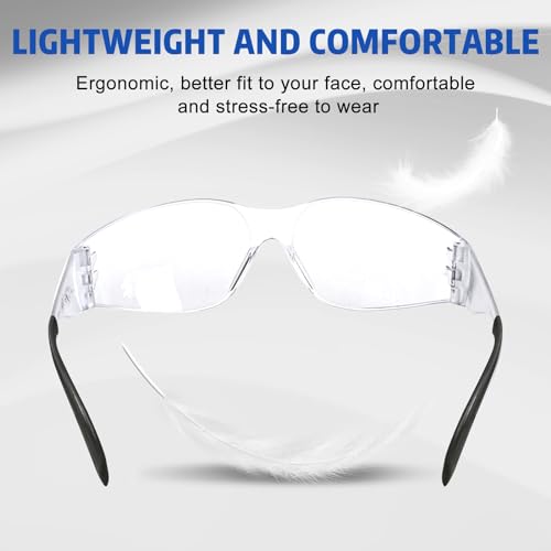 Safety Glasses ANSI Z87.1 Scratch Resistant Lab Goggles for Women Man