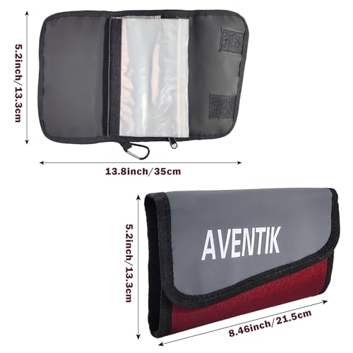Soft Lure Storage Binder - Dark Red Fishing Organizer