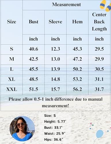 AI'MAGE Women's Black Short Sleeve Swim Coverup, Large