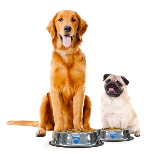 NFL Pet Feeding Bowl - Durable Stainless Steel with Anti-Skid Ring
