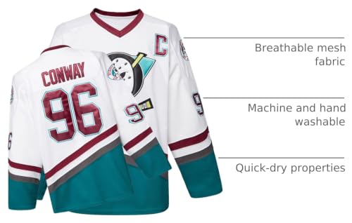 Mighty Ducks Ice Hockey Jersey #96 Charlie Conway - Youth Medium