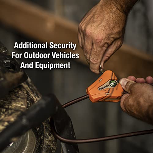 Master Lock Cable Lock, Python Adjustable Keyed Cable Lock, 6 ft. Long Cable, 2 Pack Mossy Oak Blaze Camouflage