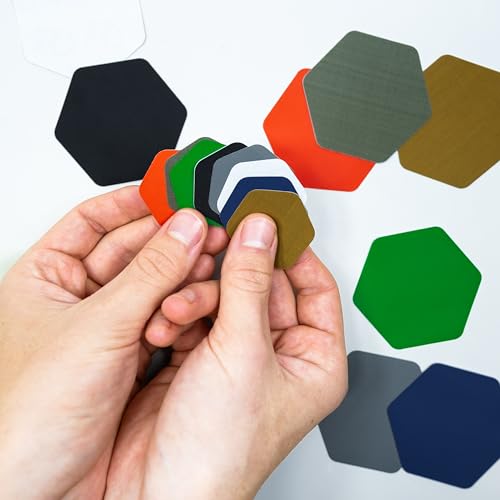 Outdoor Gear Repair Patches - Hexagon Adhesive Tape for Tents & Jackets - OD Green