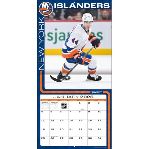 New York Islanders 2026 Wall Calendar - 12x12 Full-Color Photos