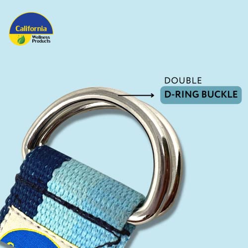 California Yoga Strap - Adjustable Stretching Belt for Flexibility & Posture