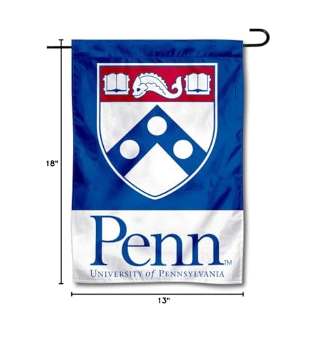 Penn Quakers Garden Flag - 13x18 Inch College Sports Flag for Yard & Entrance