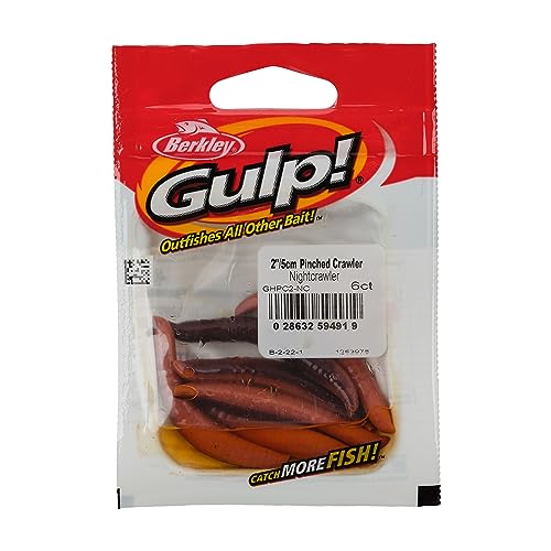 Garlic Scented Pinched Crawler Fishing Soft Bait - 2"