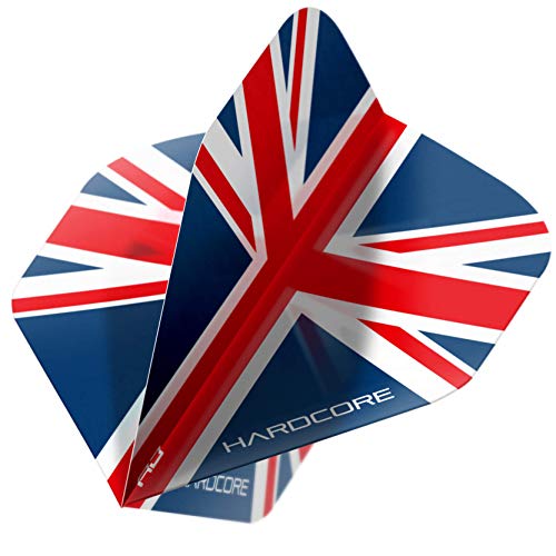 Extra Thick Union Jack Dart Flights - 15 Pack