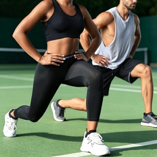 Lapulas Compression Socks for Men & Women, 6 Pairs Ankle Running Support Socks Black XL